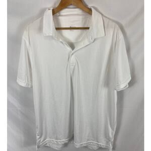 ZELLA Mens Performance Polo in White size XL